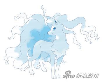 能在阿罗拉地区看见的九尾(Ninetales)