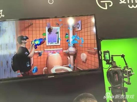 Party。VR公司开的Party也够奇怪的，例如这个弄了一个泳池在屋里。