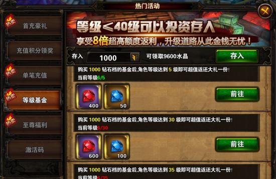 等级基金，8倍返利！