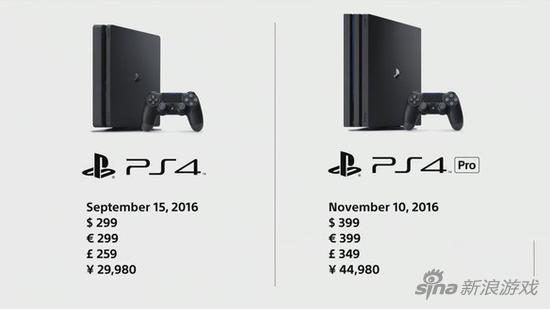 PS4 和PS4 Pro