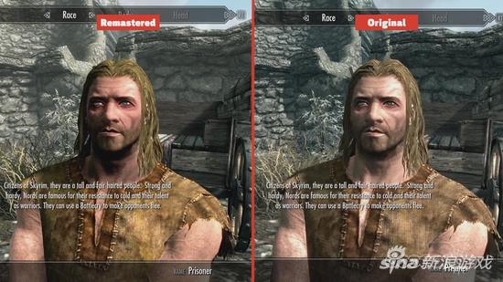 《上古卷轴5特别版》画面对比 重制后变化不大_电视游戏-新闻_新浪游戏_新浪网