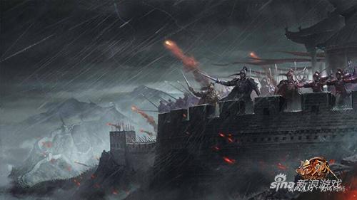 《长城OL》城墙战斗画面