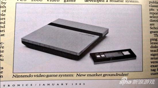 玩家曝32年前NES首个广告图 造型时髦配无线手柄