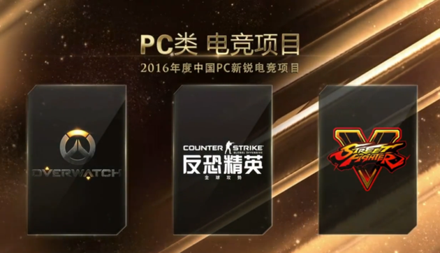 2016年度中国PC新锐电竞项目