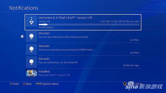 PS4系统大更新 将支持外接硬盘及自定义背景