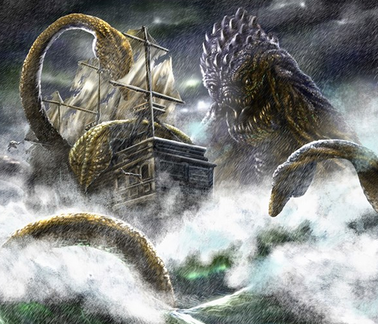 《加勒比海盗2》中的海怪——Kraken，就是源于北欧神话之中的挪威海怪