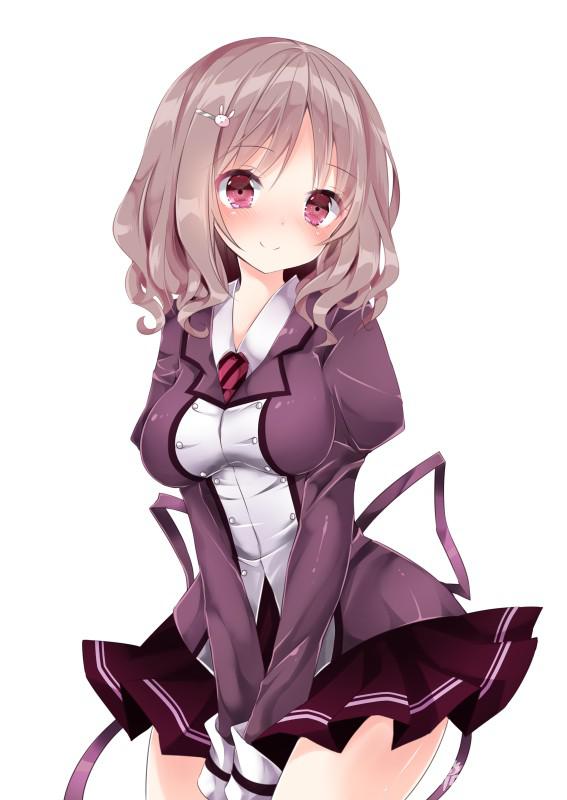 2B裙底风光不够看?百褶裙黑丝动漫美少女绝对