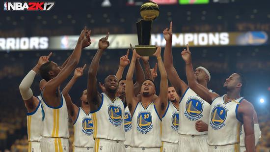 《NBA2K17》预测NBA总决赛冠军:勇士战胜骑士