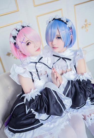 《re:从零开始的异世界》双子女仆拉姆蕾姆cos