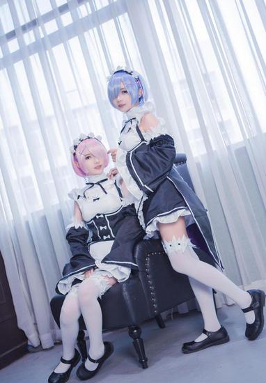 《re:从零开始的异世界》双子女仆拉姆蕾姆cos