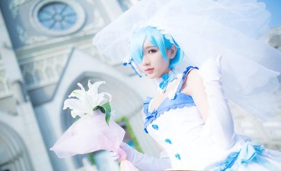 蕾姆婚纱图_蕾姆手机壁纸婚纱