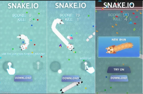 《Snake.io》可玩广告素材