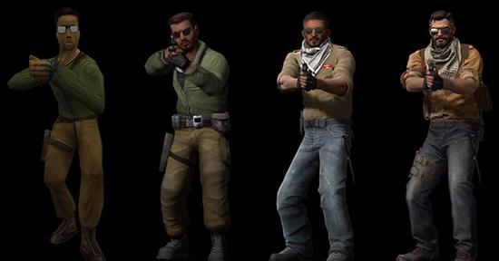 CS二十年角色演变,从青葱骚年到秃顶大叔