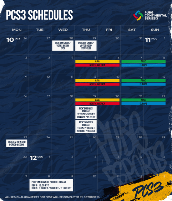 PCS3洲际赛开赛在即，强队集结打响年度收官战