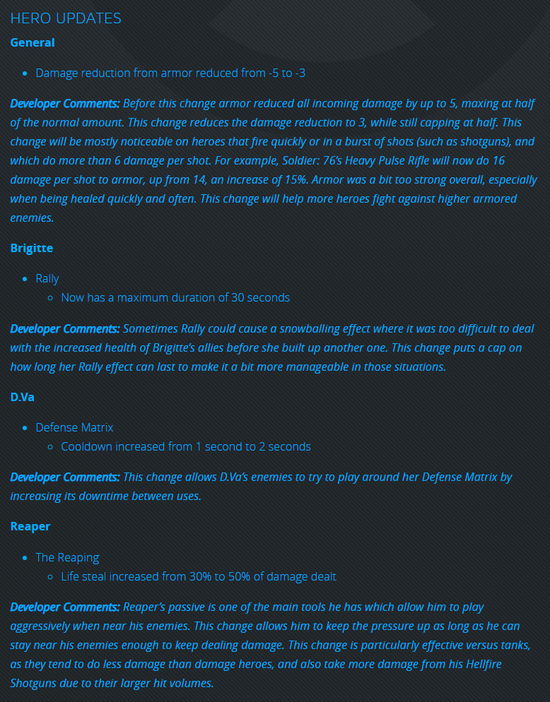 守望先锋PTR:布丽吉塔迎来第八次削弱,死神增强