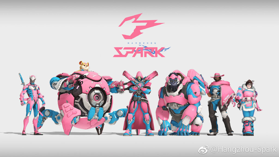 粉红瑞破来袭!守望先锋联赛杭州闪电队皮肤开卖