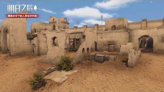 游戏中还原场景“沙石堡”