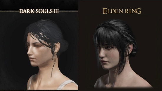 《艾尔登法环》与《黑魂3》角色定制对比 逼真吸睛