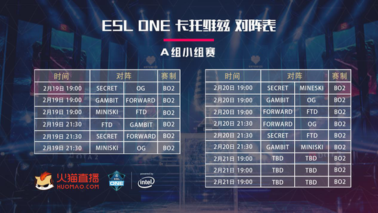 DOTA2 ESL One卡托维兹站今日开启 火猫全程直播