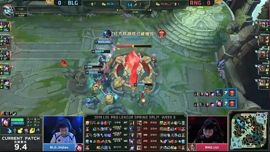 LPL春季赛W8D6：RNG vs BLG战报