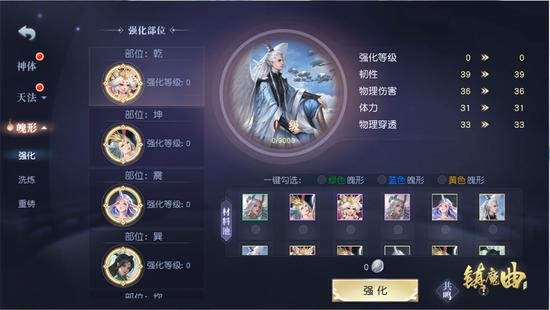 魄形、天法、藏象……强化神体渠道多样