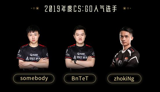 CS:GO人气选手：somebody BnTeT zhokiNg