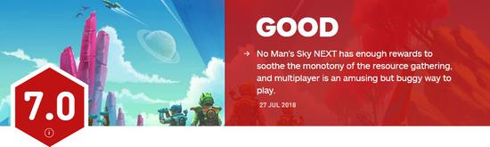 《无人深空》IGN评7.0分：新内容迷人 收集资源枯燥