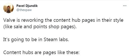 V社正重做Steam商店游戏浏览页面 调整风格造型