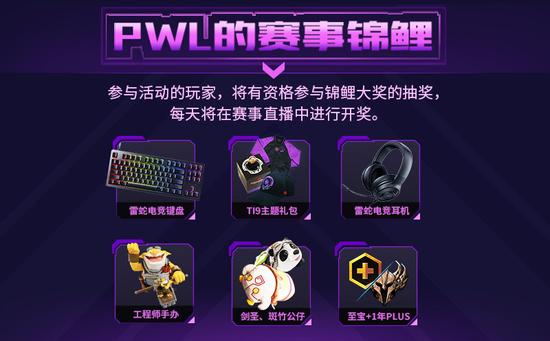 PWL S3赛季观赛活动现已开启，谁能成为赛事锦鲤？