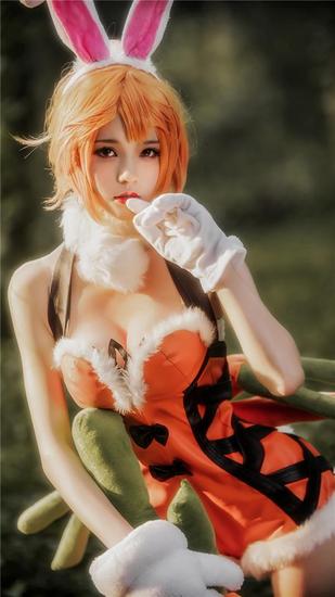 cosplay花木兰兔女郎,cosplay儿童装扮 花木兰萌系兔女郎cos