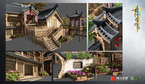 鄢陵场景模型(庭院)