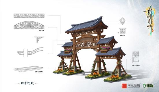 鄢陵场景设定图(牌坊)