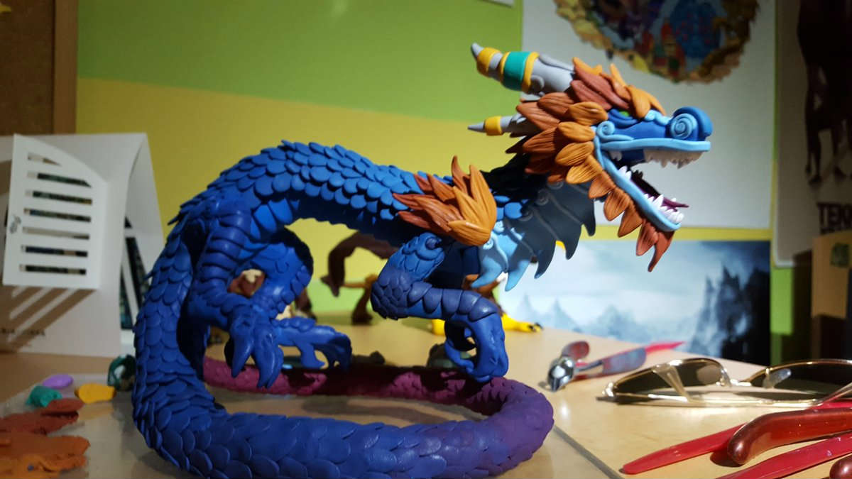 国外魔兽玩家软陶作品分享:各种颜色的云端翔