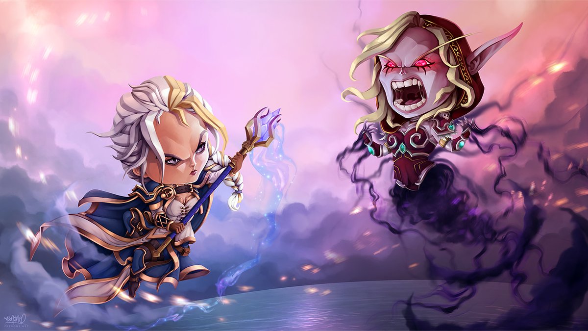 魔兽争霸艾泽拉斯主题图 吉安娜希女王针锋相