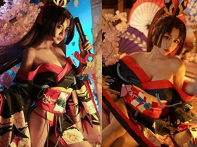 阴阳师妖刀姬小姐姐绝美cos