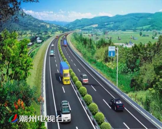 大潮高速公路东溪山隧道本月8号全程贯通