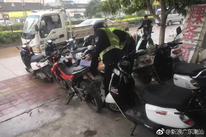 澄海交警开展整治学生驾乘摩托车行动