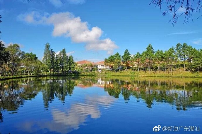 揭西县大洋国际生态旅游区 湖水清澈