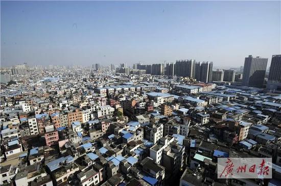 (俯瞰康乐村、鹭江村。广州日报资料图片)