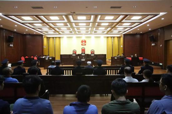 宣判现场