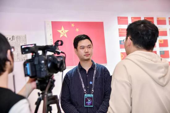 澳门产品设计协会副会长林金华接受采访