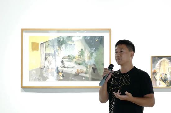 尚榕美术联合创始人、广轻创投有限公司总经理孙宏帆先生致辞