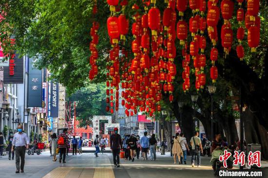 广州北京路换新颜。　钟涌　摄