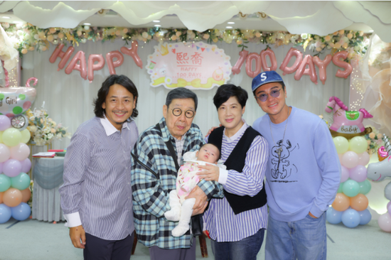 58岁TVB前艺人夫妇二胎百日宴 甜蜜告白：三位女士是我的幸福动力