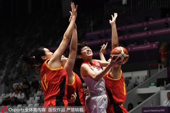 中国女篮战胜日本进入决赛。