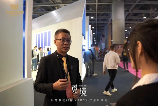 ▲中国建材网 采访营销总经理 蔡松坤先生