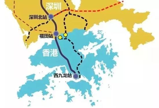 广深港高铁跨境试运行:广州南到香港西九龙仅