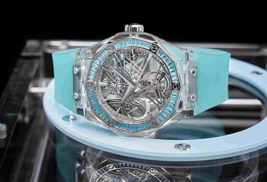 Hublot宇舶表经典融合系列陀飞轮蓝宝石奥林斯基腕表Only Watch特别版