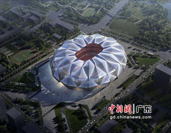 广州恒大足球场项目高清效果图 。作者:中建四局供图