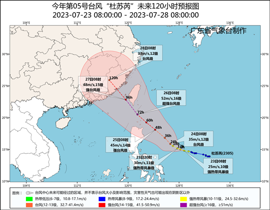 广东局地最高气温可达40℃ 并伴有雷电大风强降水